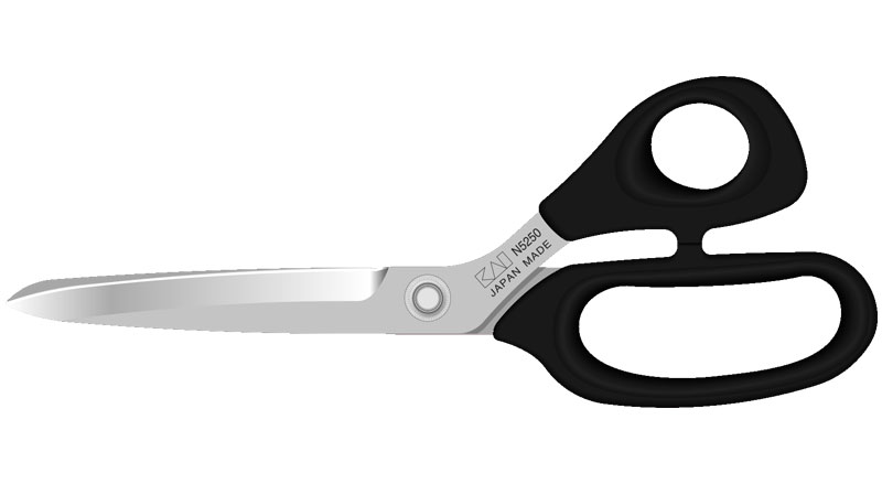 Kershaw N5210 Scissors Shears Made in Japan-Silver & Black